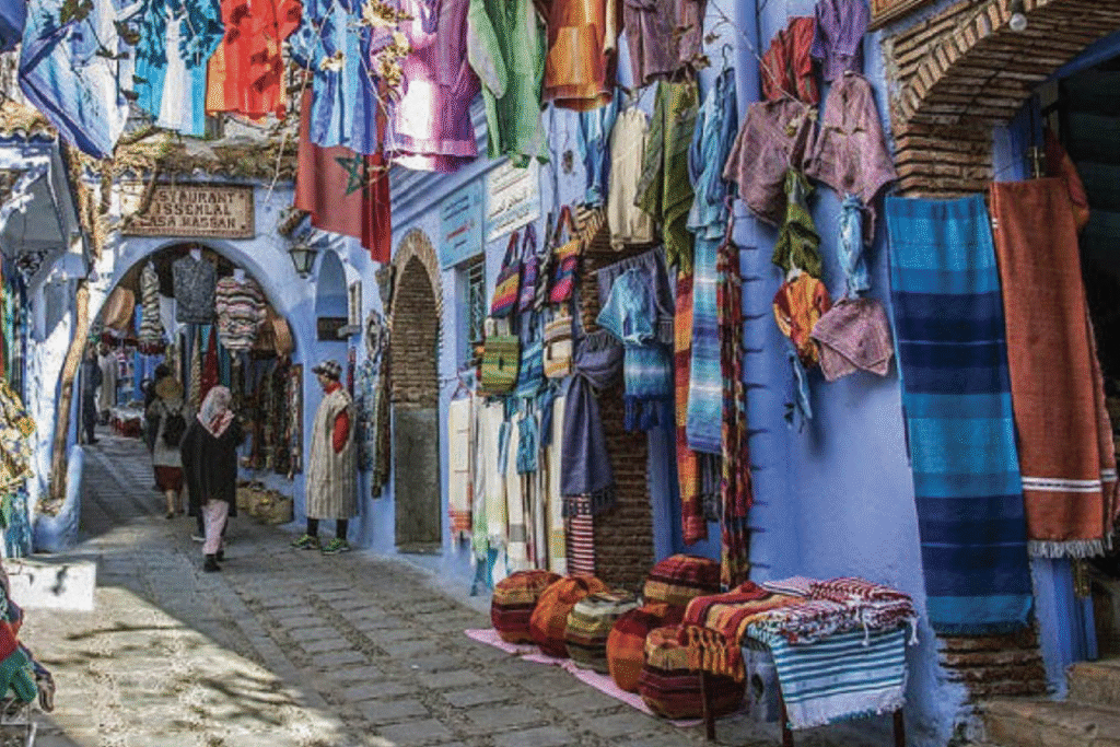 Quartier Souika à Chefchaouen